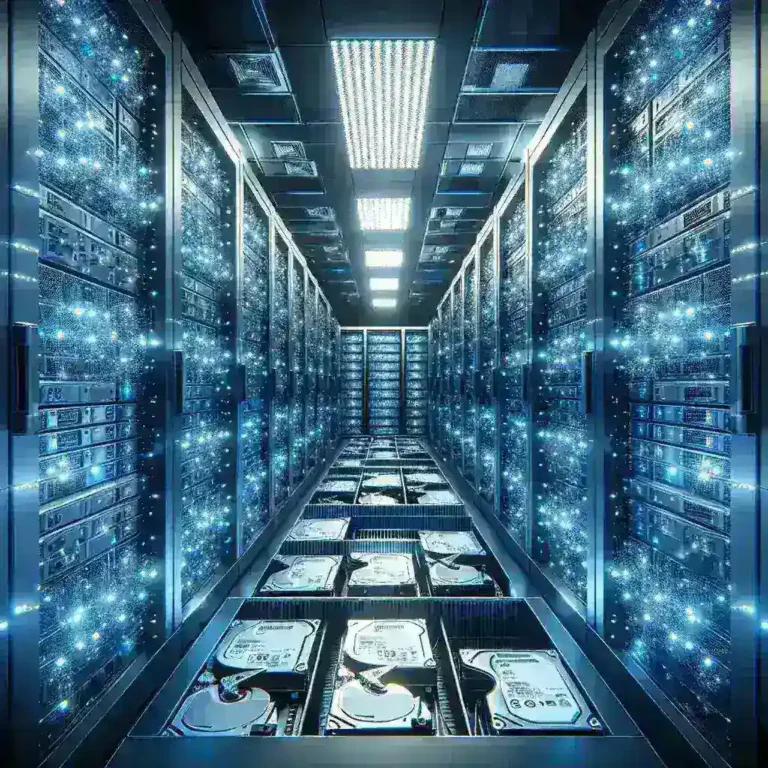 "Disco duro Seagate de 30 TB diseñado para data centers, mostrando su capacidad y eficiencia en almacenamiento de datos."