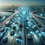 "Imagen de carretera equipada con tecnología de sensores avanzados, ilustrando cómo estos dispositivos ayudan a prevenir accidentes y mejorar la seguridad vial."