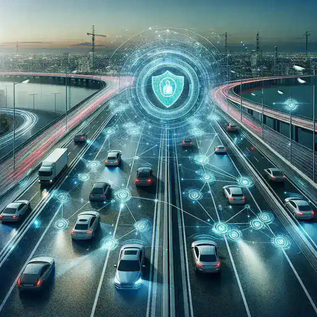"Imagen de carretera equipada con tecnología de sensores avanzados, ilustrando cómo estos dispositivos ayudan a prevenir accidentes y mejorar la seguridad vial."