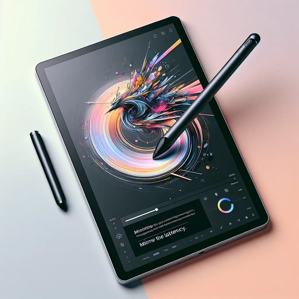 "Apple Pencil en uso con iPad Pro, destacando la mejora de latencia para una experiencia de dibujo y escritura más fluida."